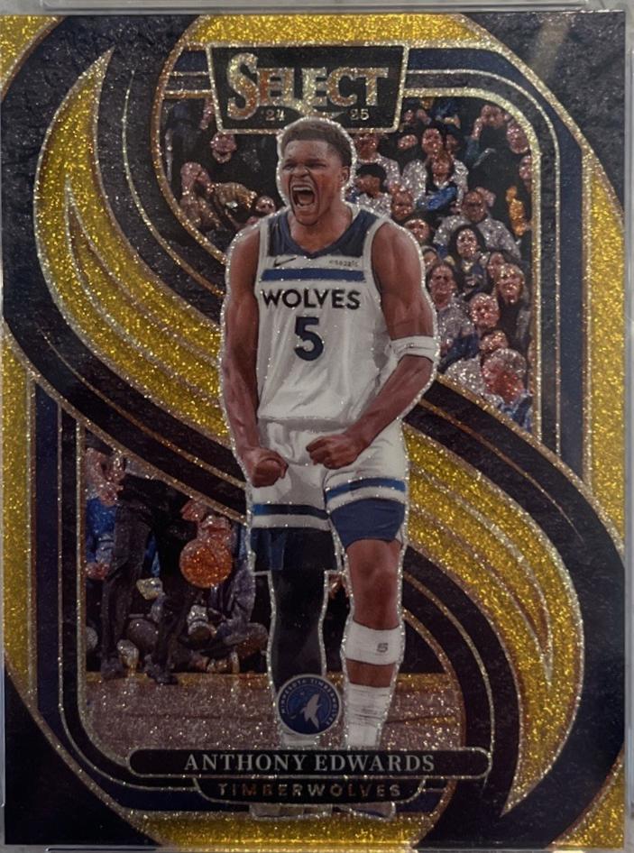 Anthony Edwards [Gold Glitter Prizm] #130