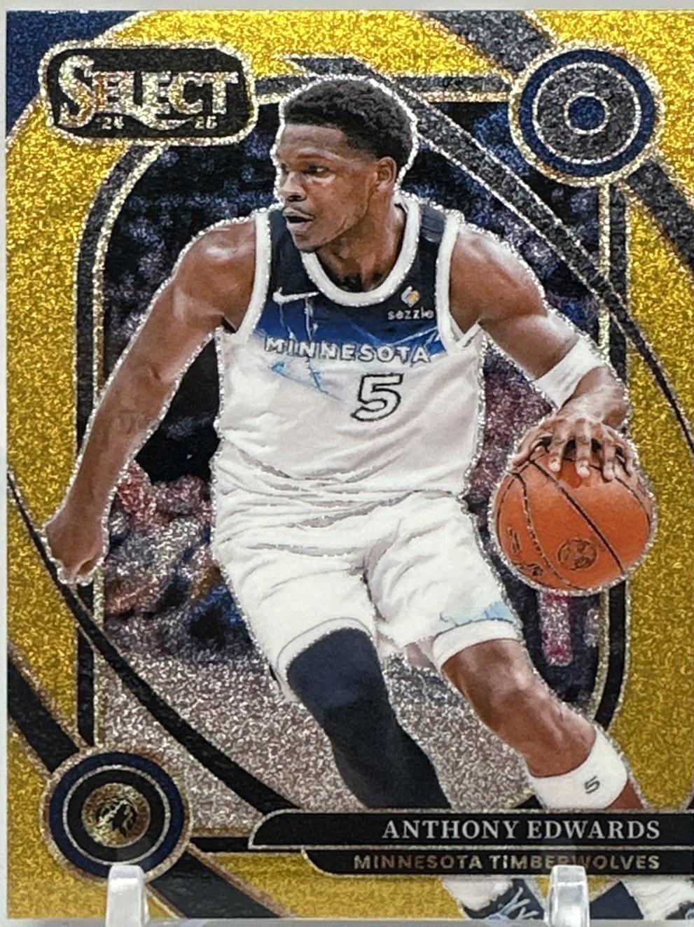 Anthony Edwards [Gold Glitter Prizm] #248
