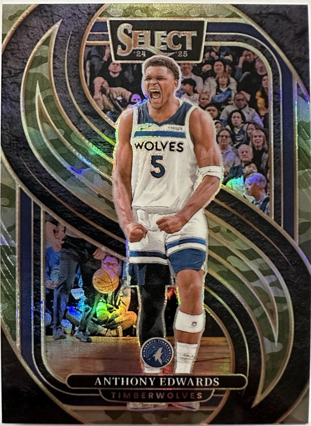 Anthony Edwards [Green Camo Prizm] #130