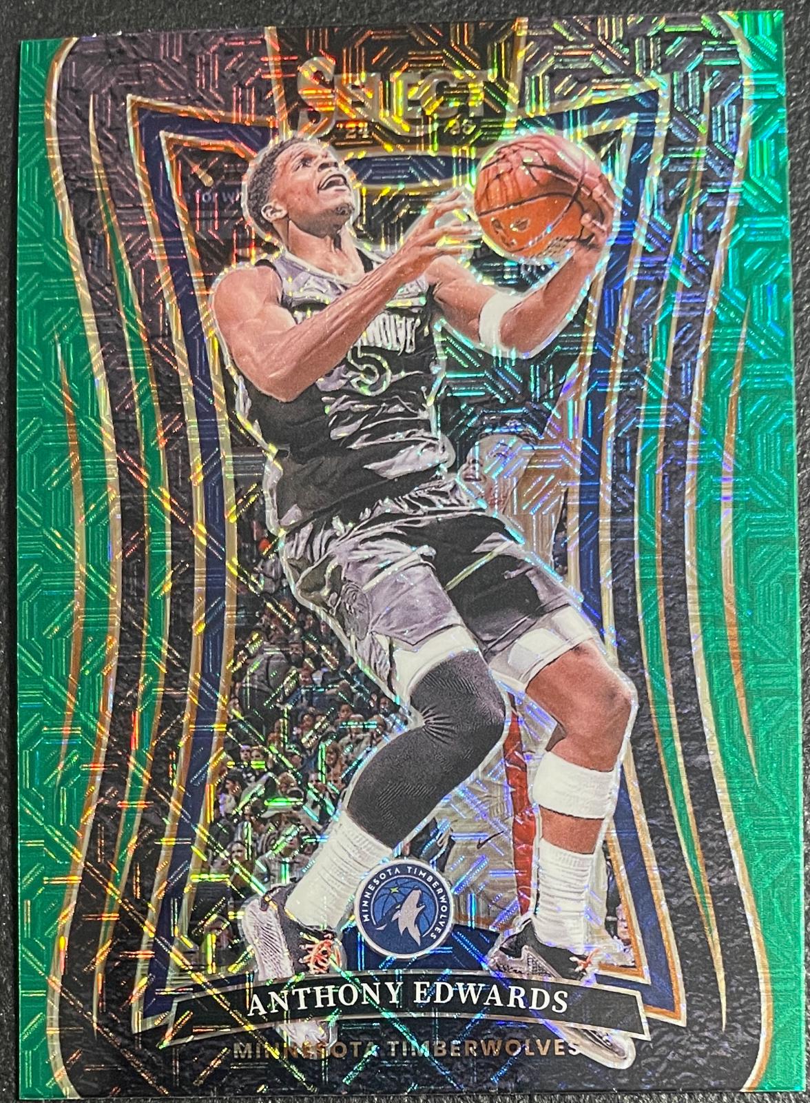 Anthony Edwards [Green Mojo Prizm] #365
