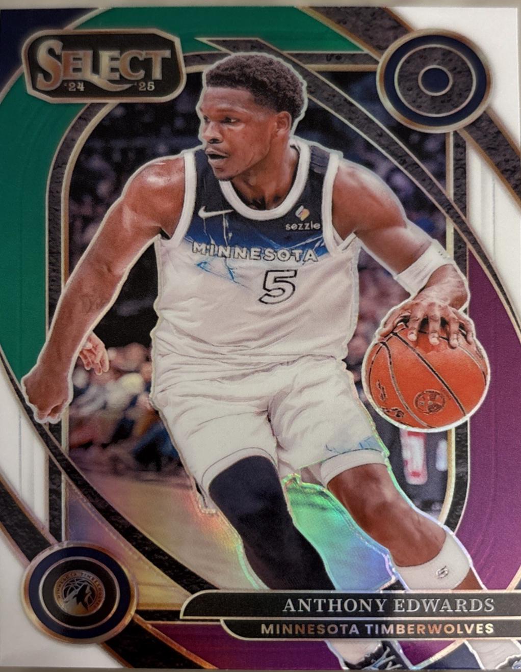 Anthony Edwards [Green White Purple Prizm] #248