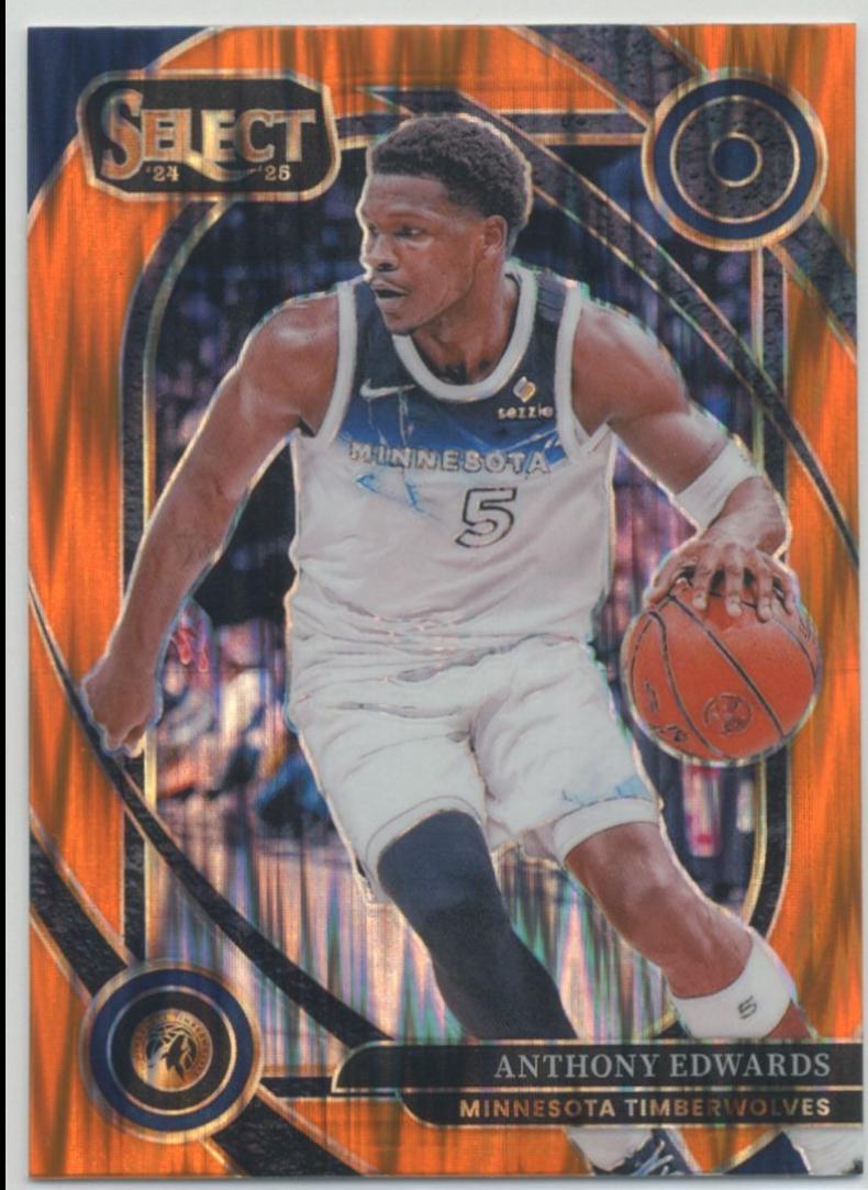 Anthony Edwards [Orange Flash Prizm] #248