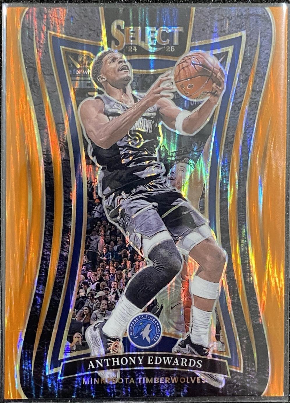 Anthony Edwards [Orange Flash Prizm] #365