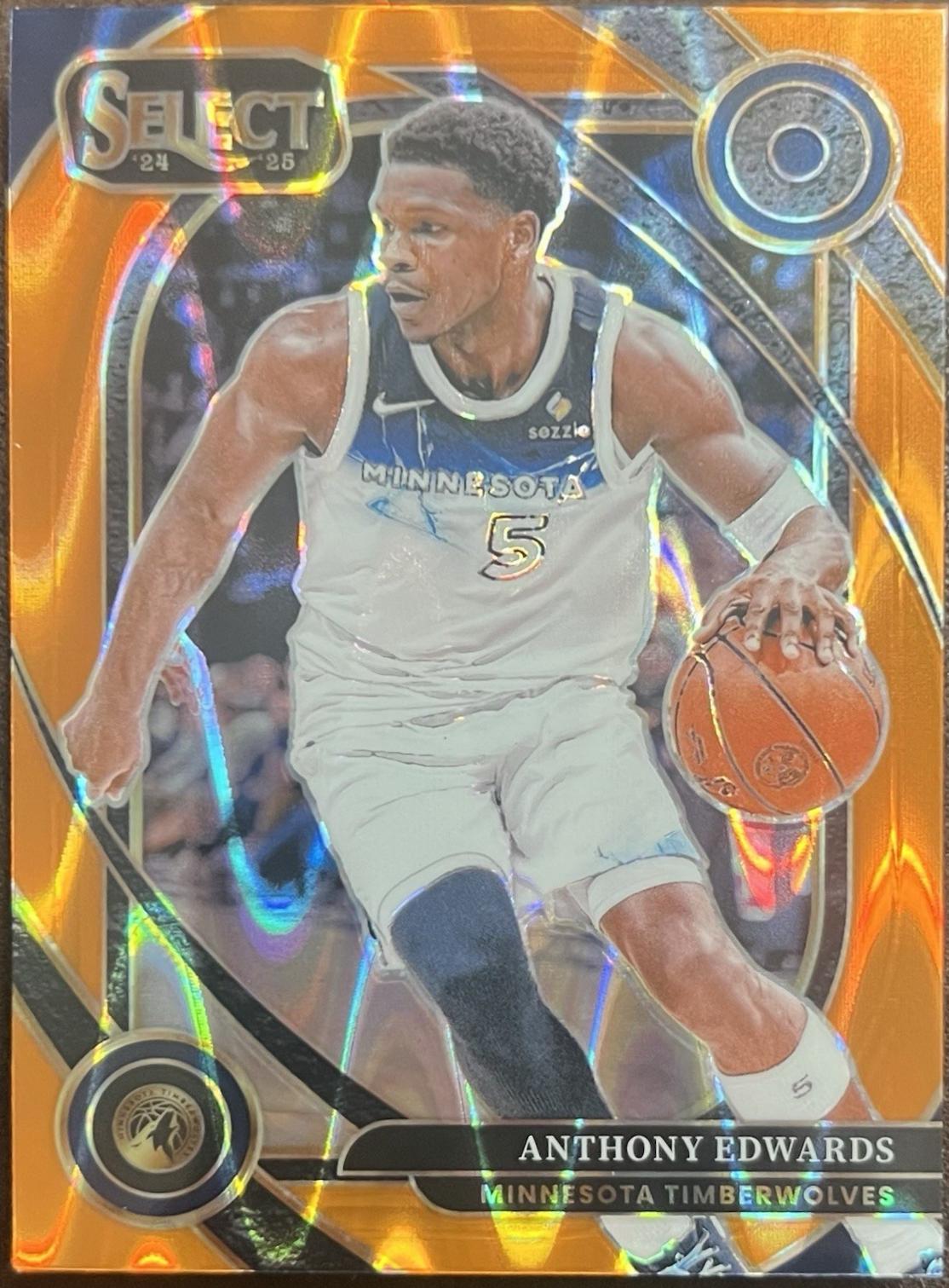 Anthony Edwards [Orange Tectonic Prizm] #248