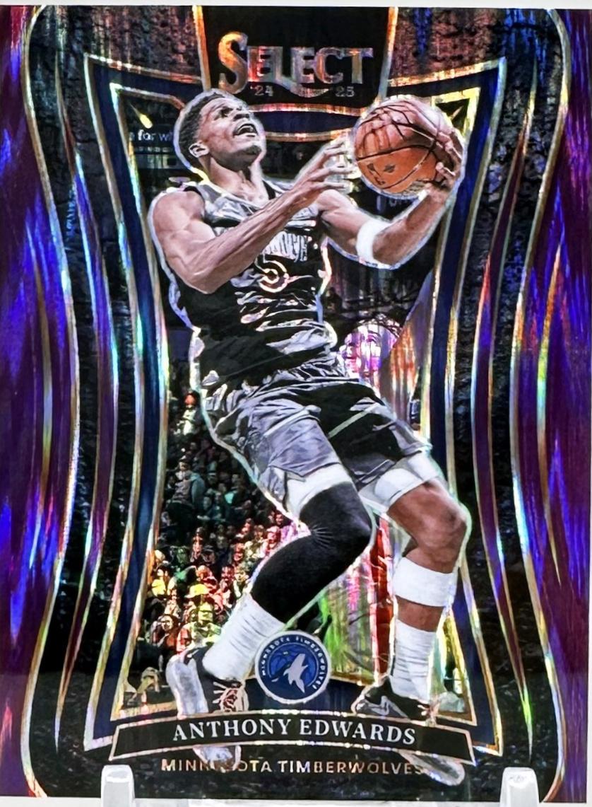 Anthony Edwards [Purple Flash Prizm] #365
