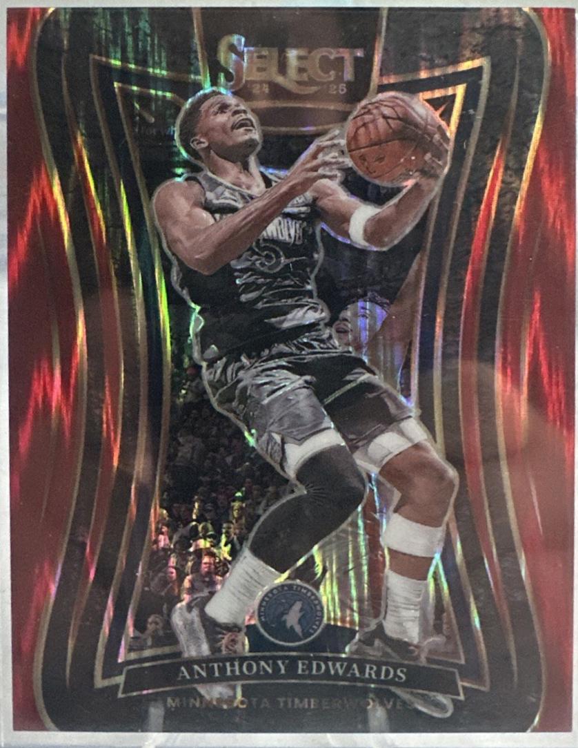 Anthony Edwards [Red Flash Prizm] #365