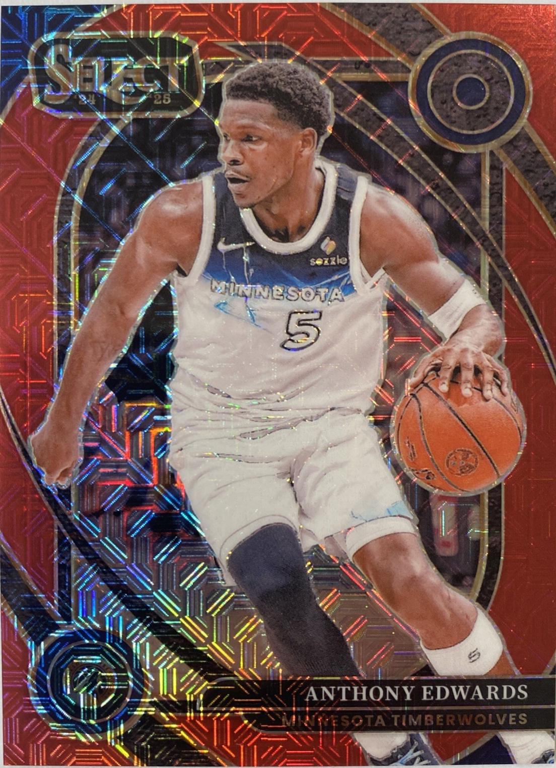 Anthony Edwards [Red Mojo Prizm] #248