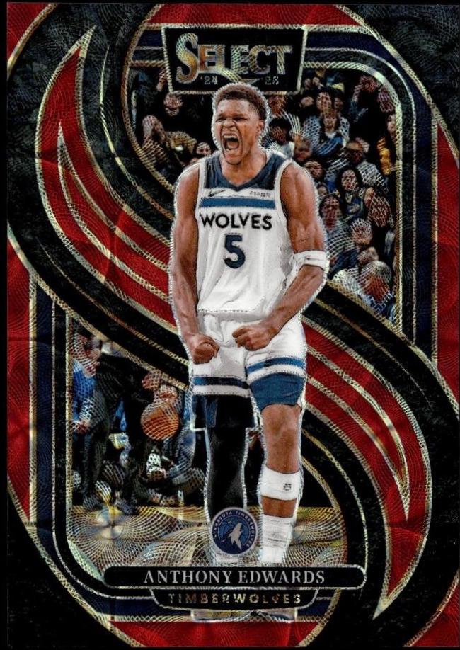 Anthony Edwards [Red Scope Prizm] #130