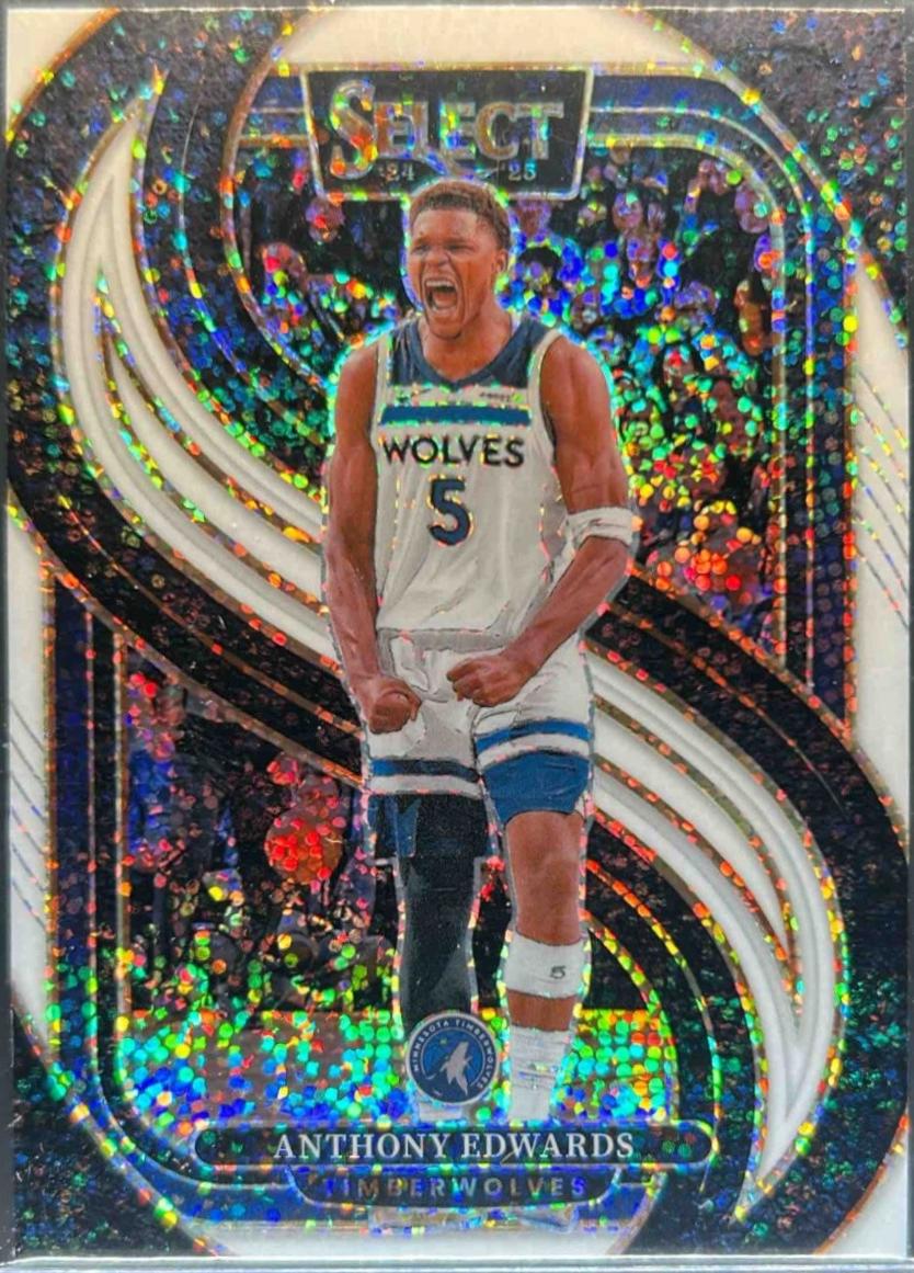 Anthony Edwards [White Sparkle Prizm] #130