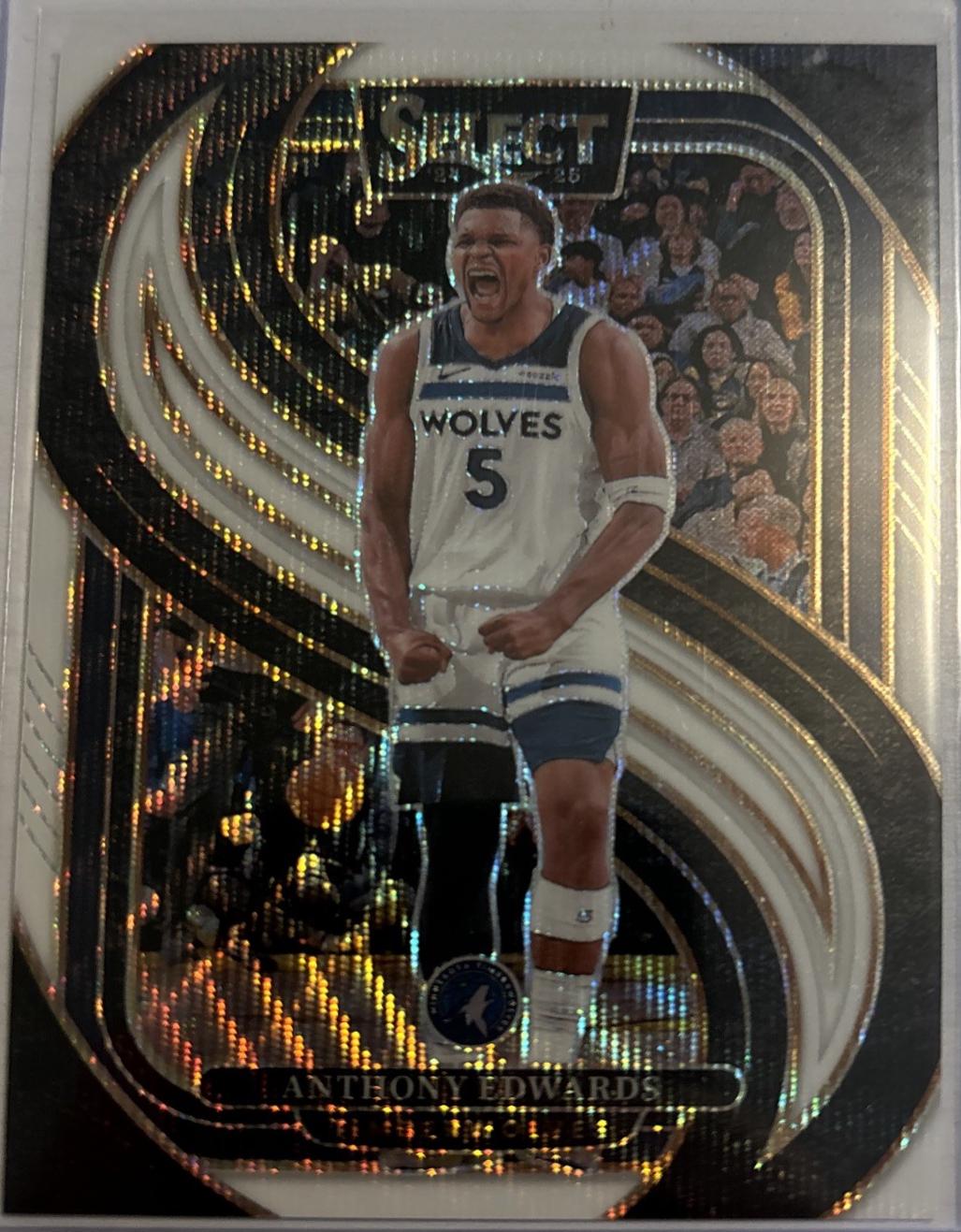 Anthony Edwards [White Wave Prizm] #130