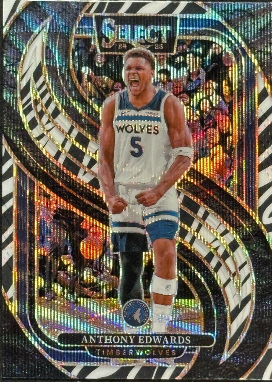Anthony Edwards [Zebra Prizm] #130