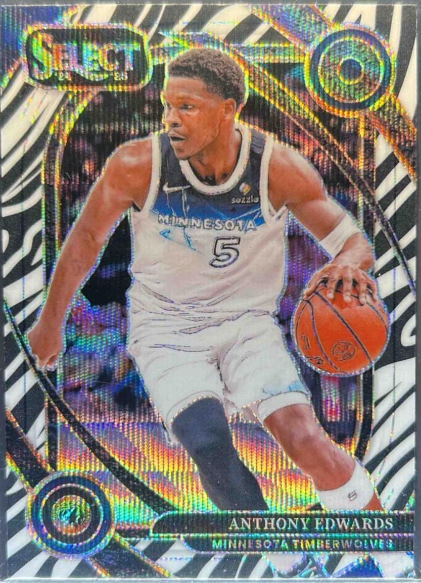 Anthony Edwards [Zebra Prizm] #248