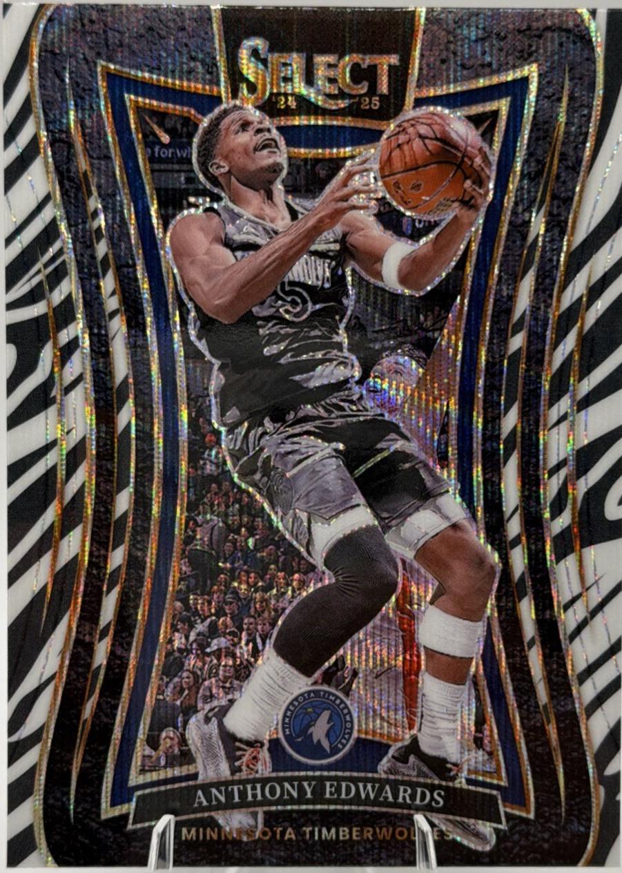 Anthony Edwards [Zebra Prizm] #365