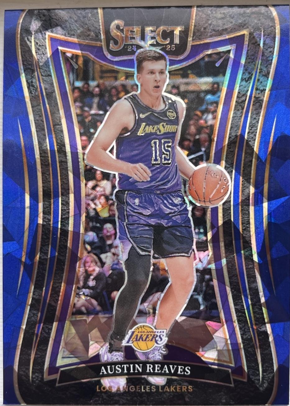Austin Reaves [Blue Cracked Ice Prizm] #320