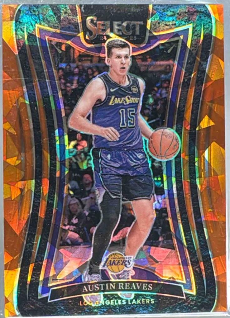 Austin Reaves [Orange Cracked Ice Prizm] #320
