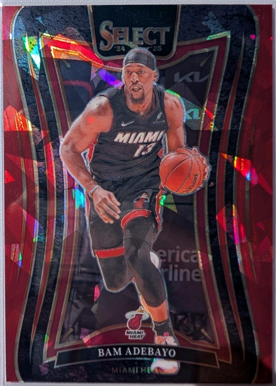 Bam Adebayo [Red Cracked Ice Prizm] #334