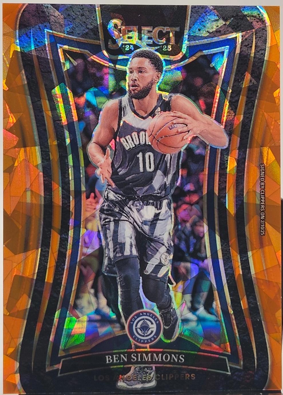 Ben Simmons [Orange Cracked Ice Prizm] #352