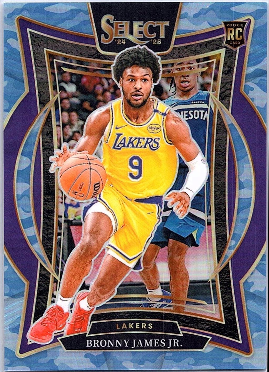 Bronny James Jr. [Blue Camo Prizm] #90