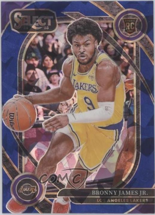 Bronny James Jr. [Blue Cracked Ice Prizm] #290