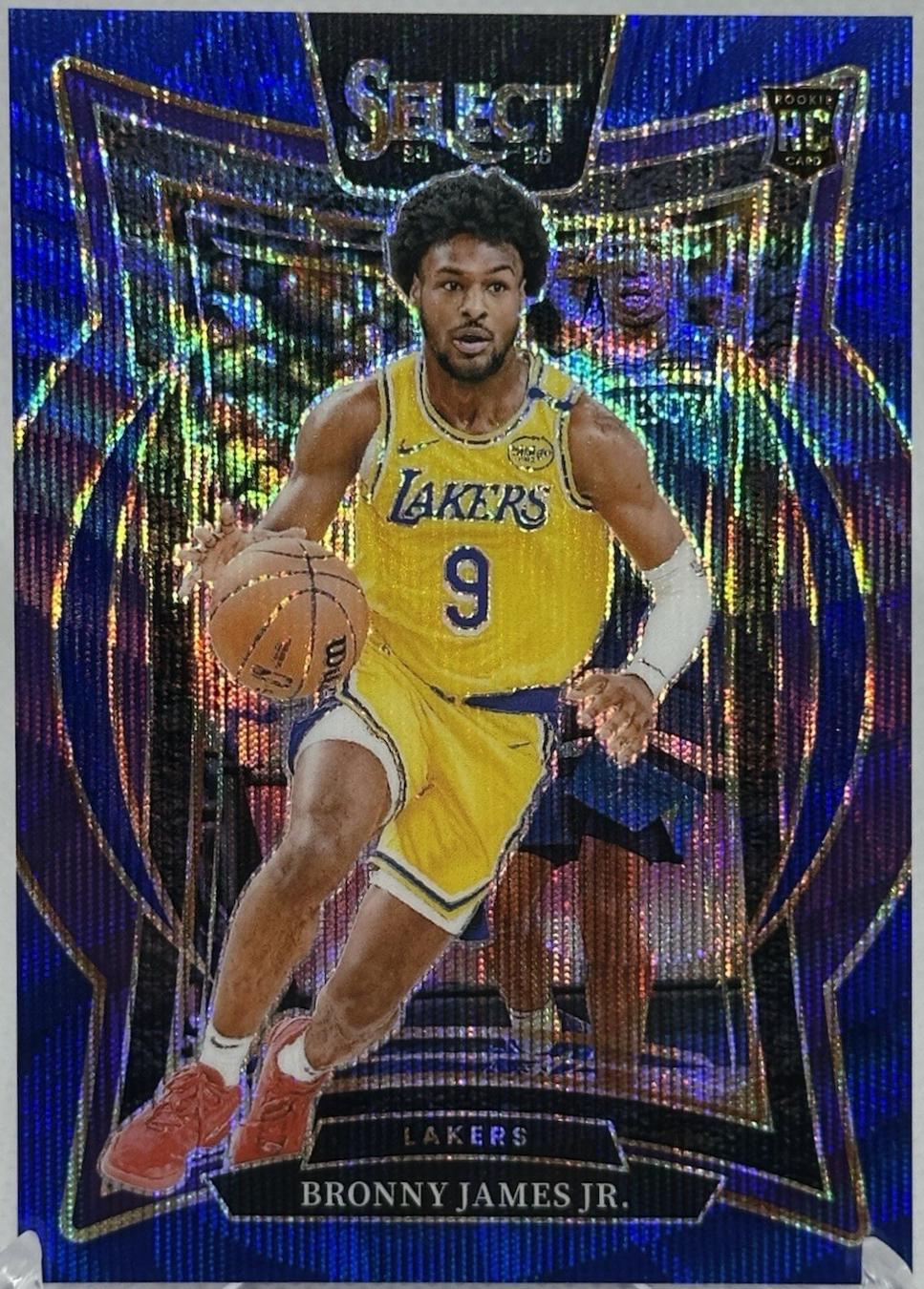 Bronny James Jr. [Blue Wave Prizm] #90