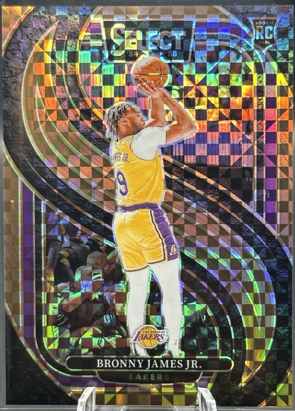 Bronny James Jr. [Bronze Checker Prizm] #179