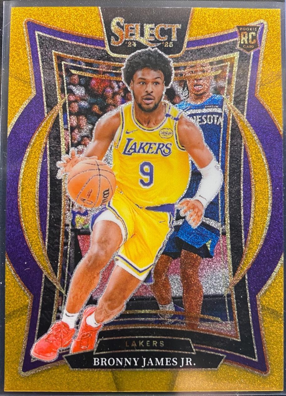 Bronny James Jr. [Gold Glitter Prizm] #90