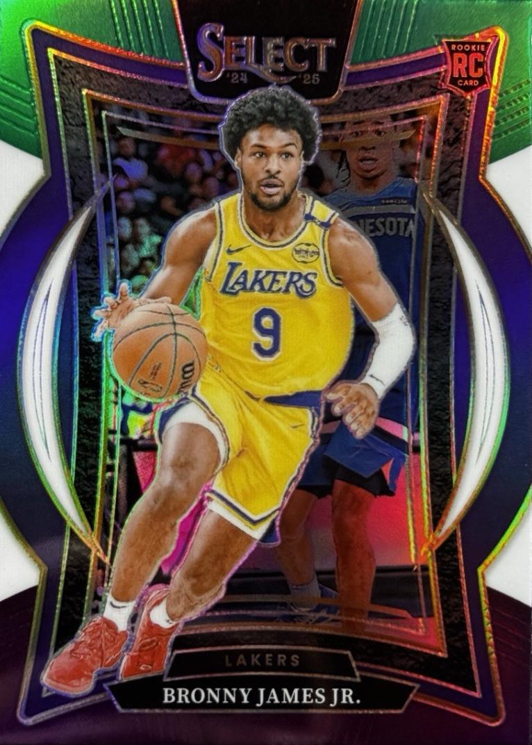 Bronny James Jr. [Green White Purple Prizm] #90