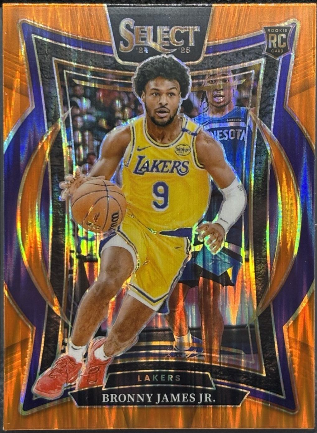 Bronny James Jr. [Orange Flash Prizm] #90