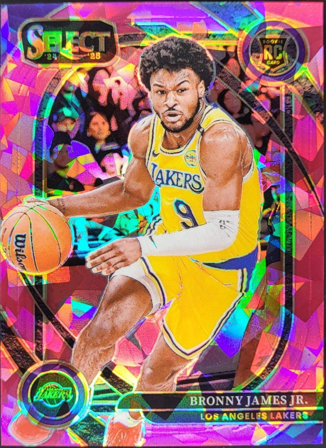 Bronny James Jr. [Pink Cracked Ice Prizm] #290