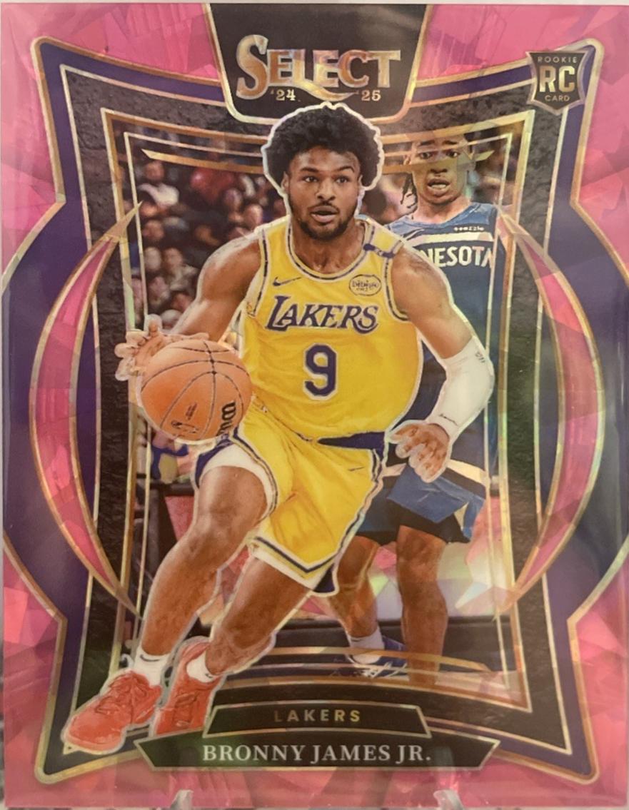 Bronny James Jr. [Pink Cracked Ice Prizm] #90
