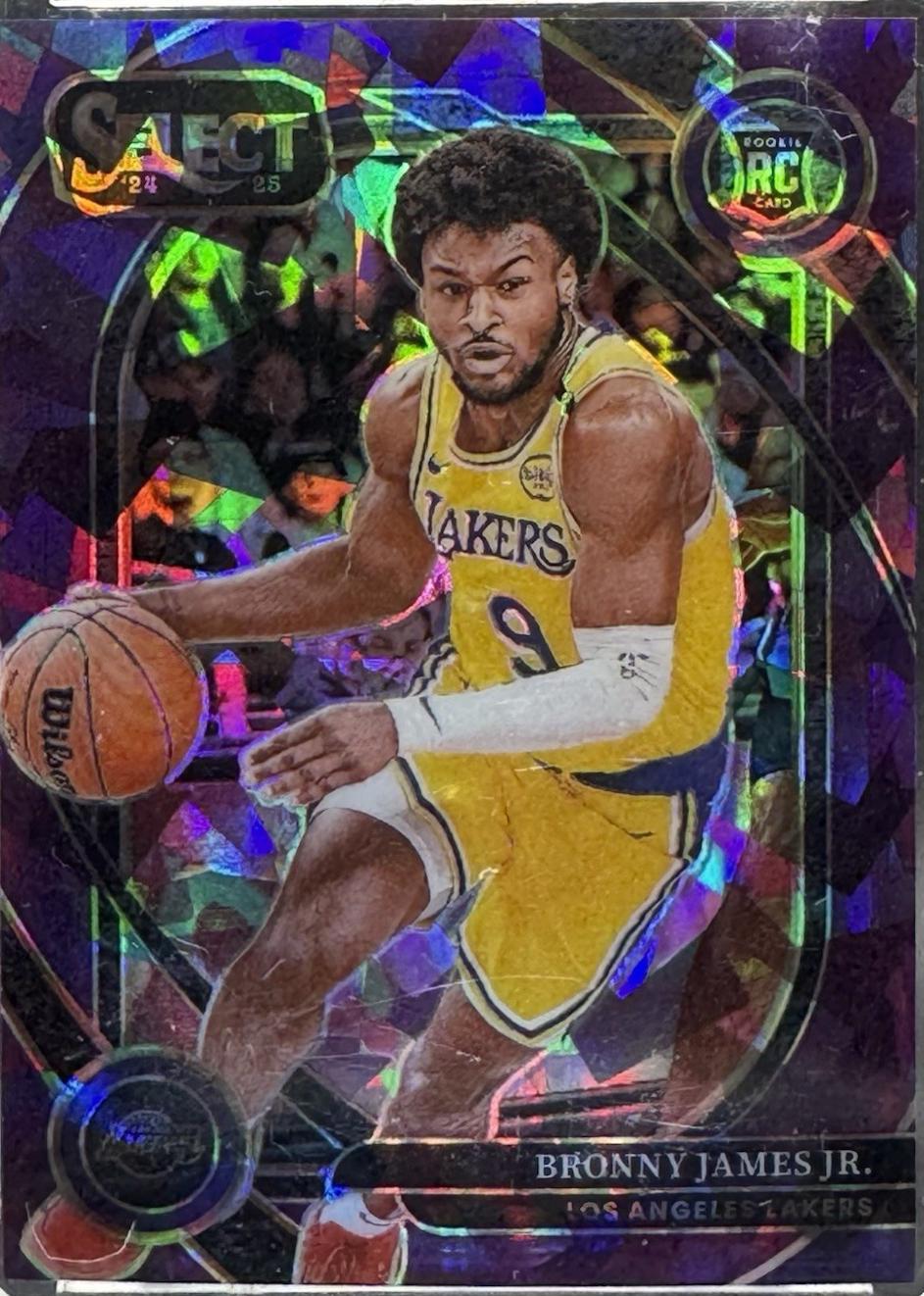 Bronny James Jr. [Purple Cracked Ice Prizm] #290
