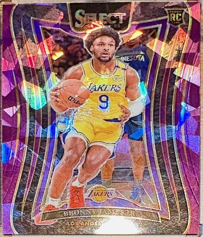Bronny James Jr. [Purple Cracked Ice Prizm] #369