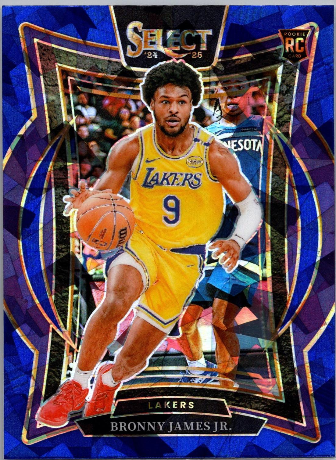 Bronny James Jr. [Purple Cracked Ice Prizm] #90