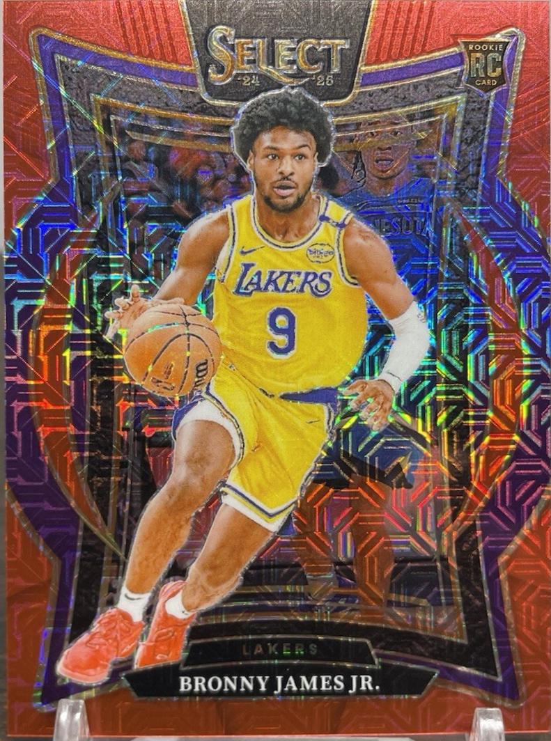 Bronny James Jr. [Red Mojo Prizm] #90
