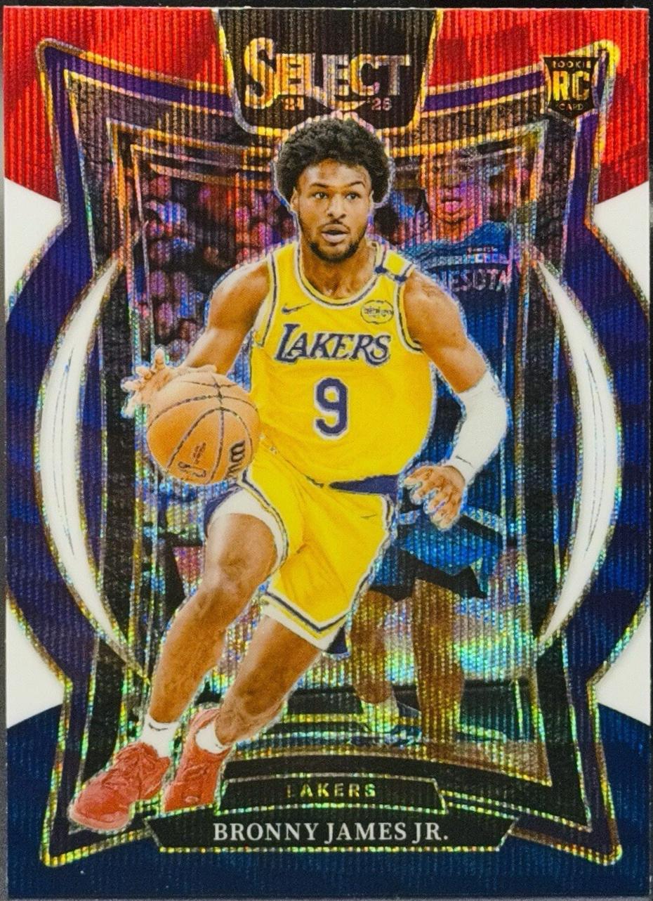 Bronny James Jr. [White Wave Prizm] #90