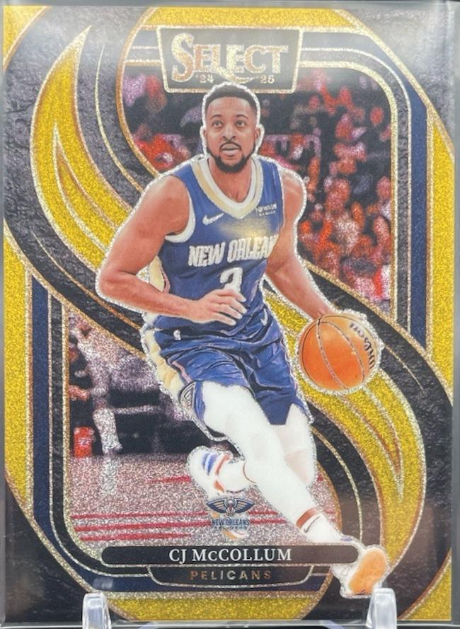 CJ McCollum [Gold Glitter Prizm] #133