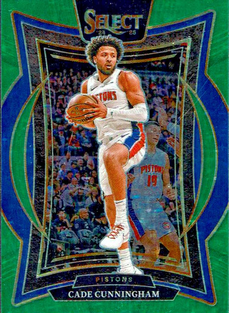 Cade Cunningham [Green Stars Prizm] #224