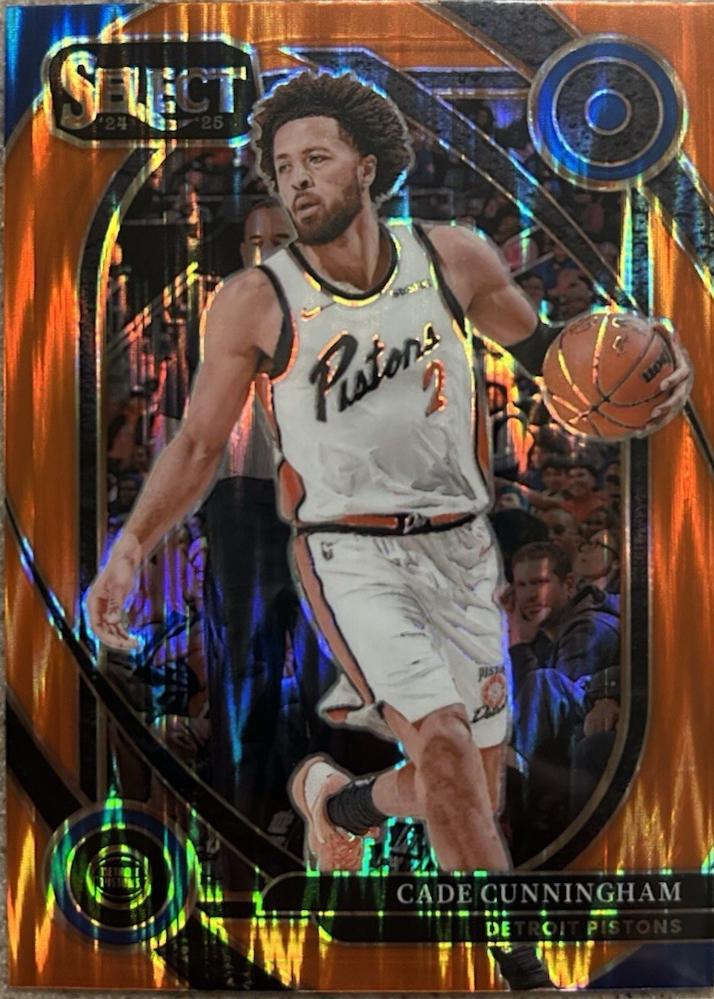 Cade Cunningham [Orange Flash Prizm] #224