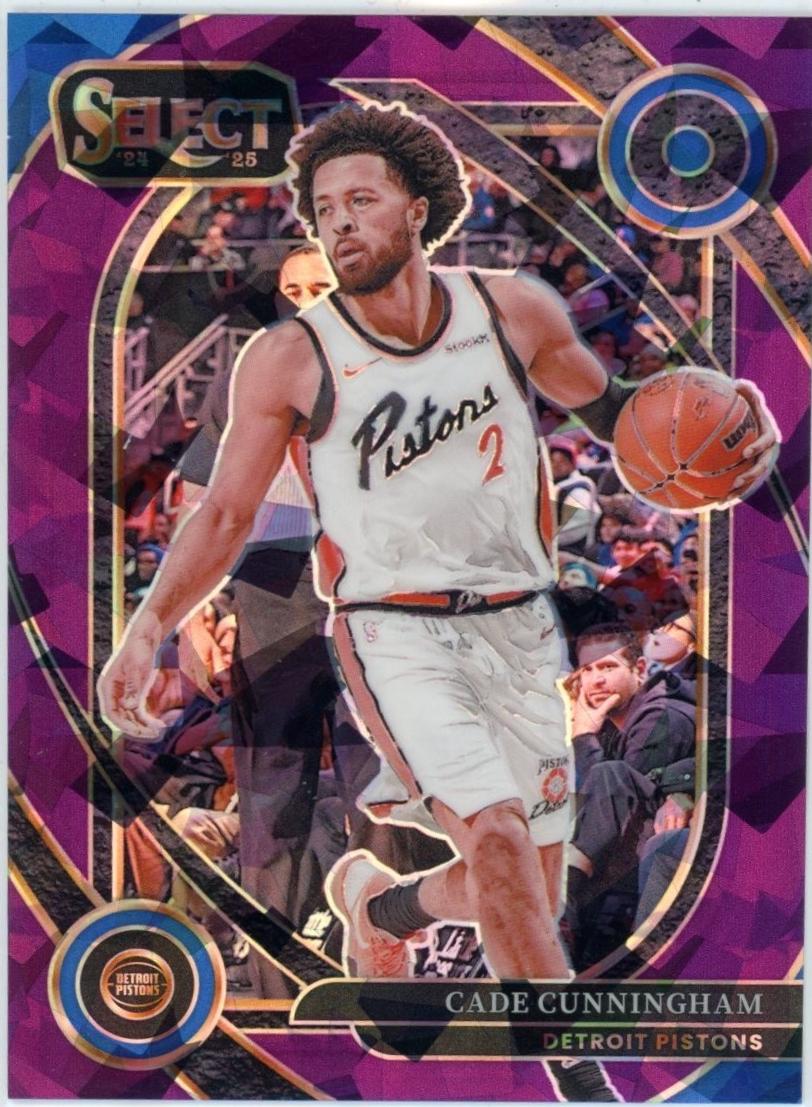 Cade Cunningham [Purple Cracked Ice Prizm] #224