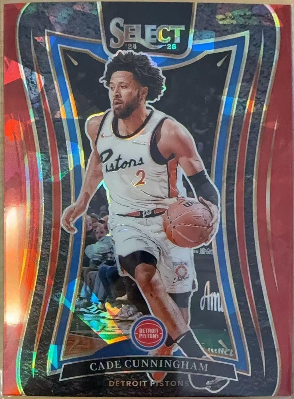 Cade Cunningham [Red Cracked Ice Prizm] #301