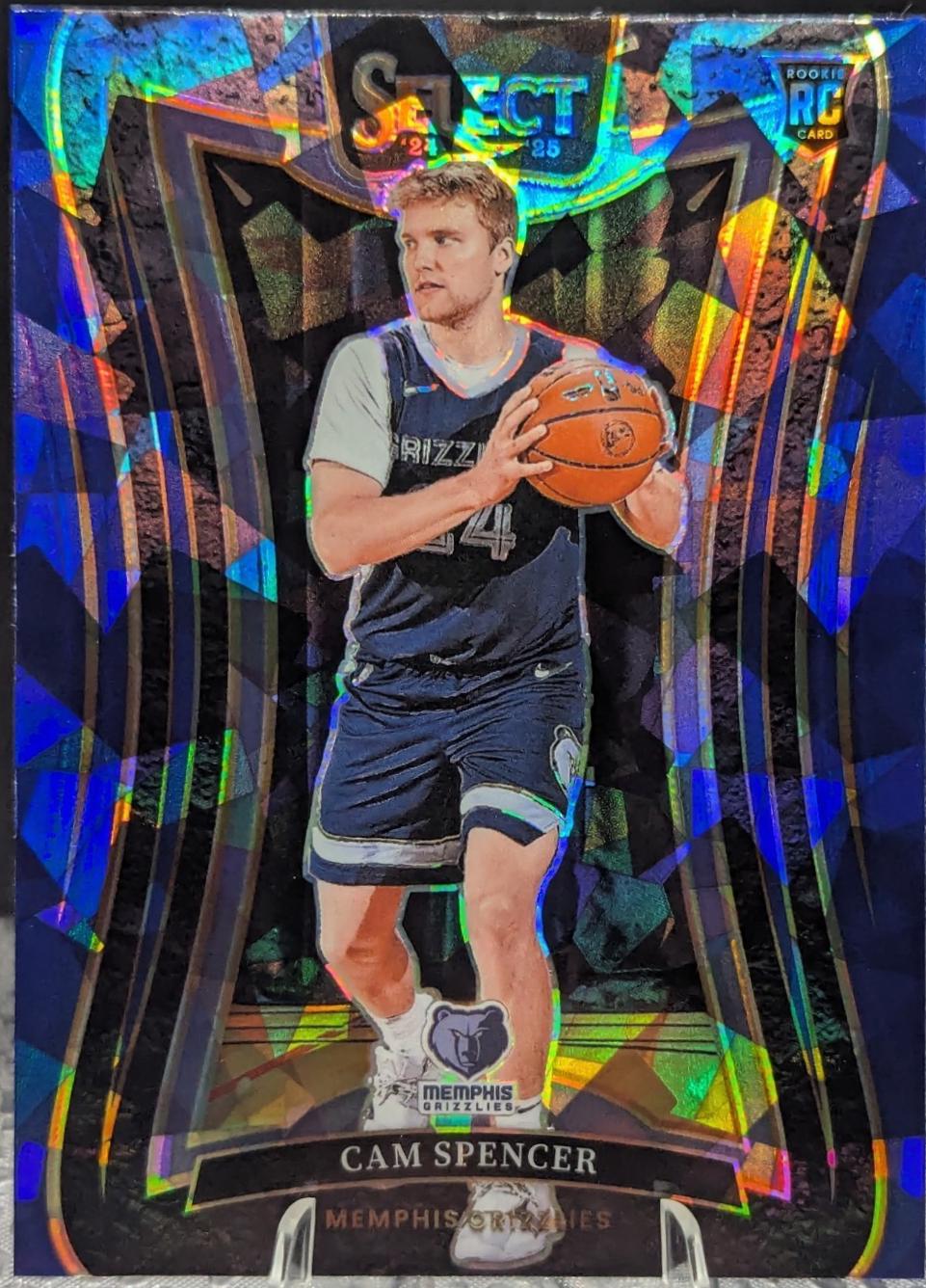 Cam Spencer [Blue Cracked Ice Prizm] #389