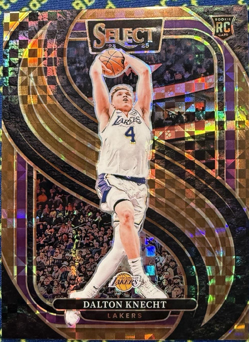 Dalton Knecht [Bronze Checker Prizm] #186