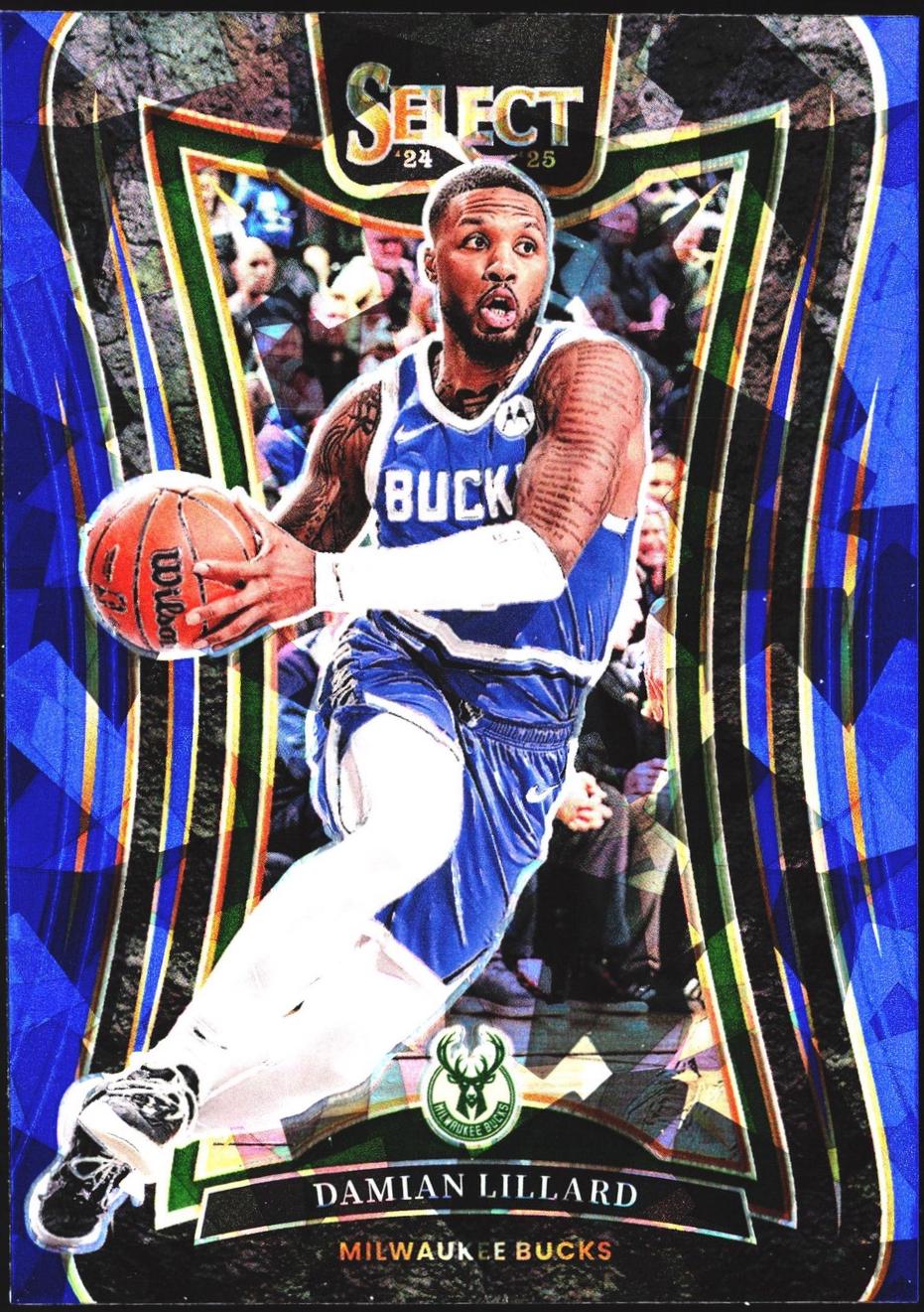 Damian Lillard [Blue Cracked Ice Prizm] #330
