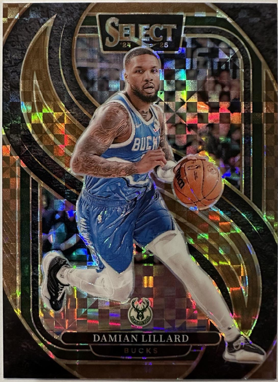 Damian Lillard [Bronze Checker Prizm] #145