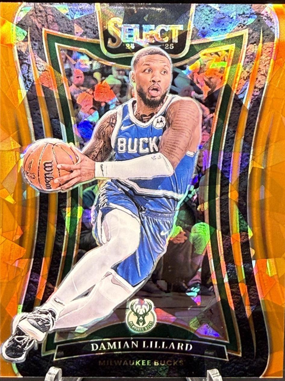 Damian Lillard [Orange Cracked Ice Prizm] #330