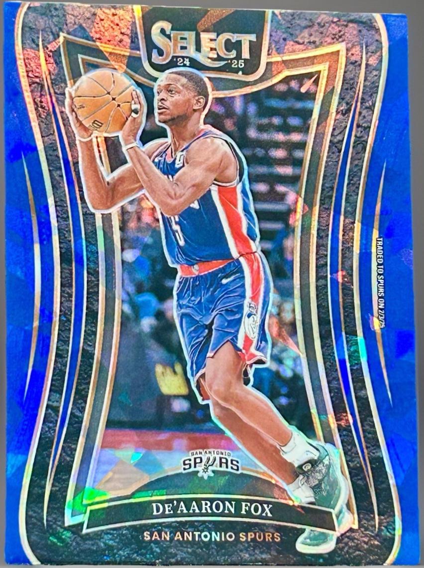De'Aaron Fox [Blue Cracked Ice Prizm] #336