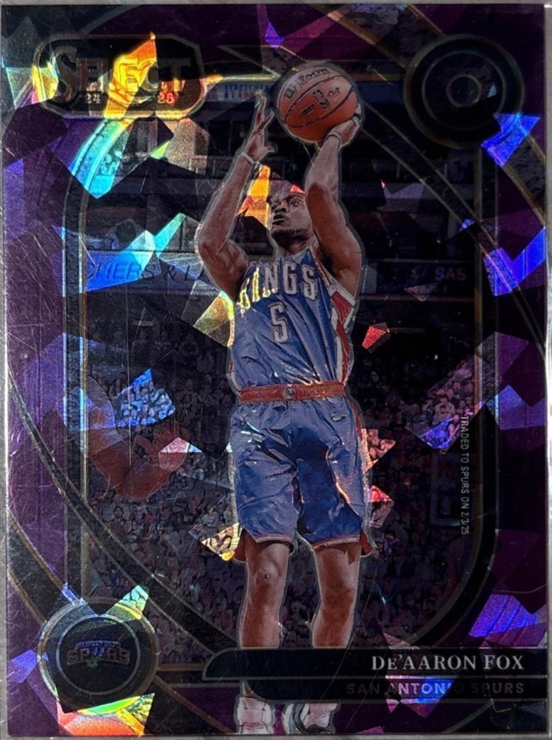 De'Aaron Fox [Purple Cracked Ice Prizm] #239