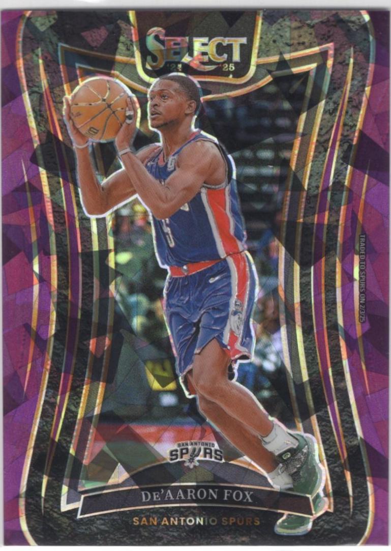 De'Aaron Fox [Purple Cracked Ice Prizm] #336