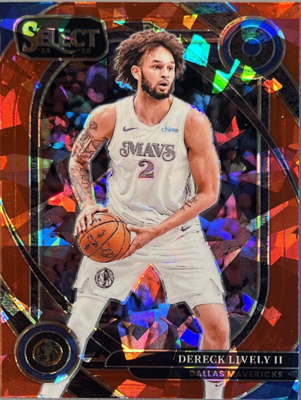 Dereck Lively II [Red Cracked Ice Prizm] #217