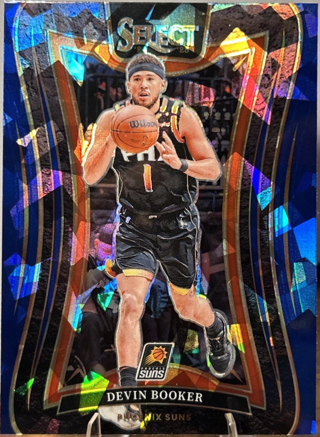 Devin Booker [Blue Cracked Ice Prizm] #358